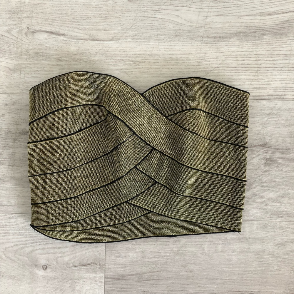 Gold Bandage Crop Top Size XS